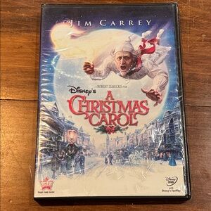 NEW DVD DISNEY A Christmas Carol Rated PG Jim Carrey 2010 Factory Sealed